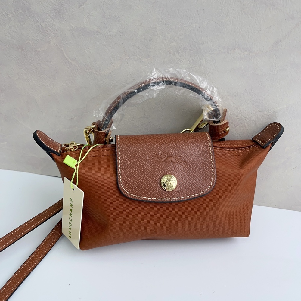 🍒Longchamp Brown Mini Crossbody Bag - Picture 3 of 7